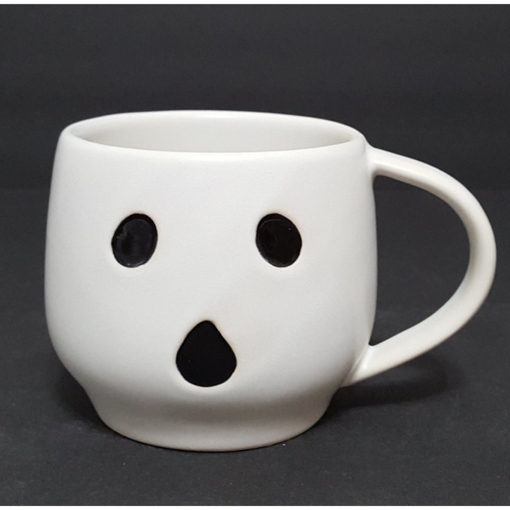 NEW RARE Pottery Barn Ghost Shaped Mug 16 OZ Stoneware